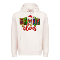 Pale Pink Christmas brody claus Premium Hoodie - FaDigitalArtStudio