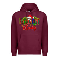 Burgundy Christmas brody claus Premium Hoodie - FaDigitalArtStudio