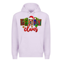 Lilac Christmas brody claus Premium Hoodie - FaDigitalArtStudio