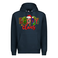 Navy Christmas brody claus Premium Hoodie - FaDigitalArtStudio