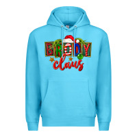Ocean Blue Christmas brody claus Premium Hoodie - FaDigitalArtStudio