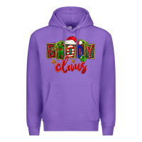 Purple Christmas brody claus Premium Hoodie - FaDigitalArtStudio