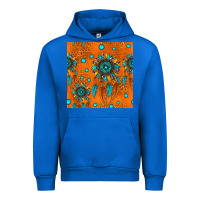 Cobalt western dreamcatchers seamless pattern Urban Hoodie - HRA Design Shop