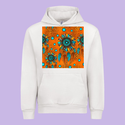 Western Dreamcatchers Seamless Pattern Urban Hoodie Designed By Hra Design Shop