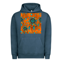 Pigment Midnight Navy western dreamcatchers seamless pattern Urban Hoodie - HRA Design Shop