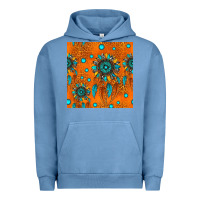 Pigment Pebble Blue western dreamcatchers seamless pattern Urban Hoodie - HRA Design Shop