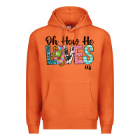Carrot Oh how he loves us Premium Hoodie - Neo Western