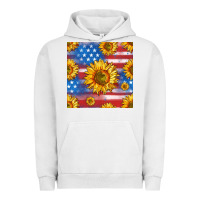 Pigment Lunar Rock sunflowers american flag seamless pattern Urban Hoodie - HRA Design Shop
