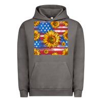 Pigment Tornado sunflowers american flag seamless pattern Urban Hoodie - HRA Design Shop