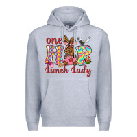 Heather Grey One hip lunch lady Premium Hoodie - Neo Western