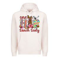 Pale Pink One hip lunch lady Premium Hoodie - Neo Western