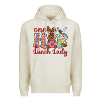 Oatmeal Heather One hip lunch lady Premium Hoodie - Neo Western
