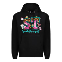 Black speech therapist Premium Hoodie - AdoDesignShop