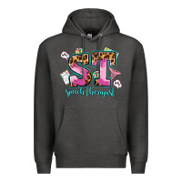 Charcoal Heather speech therapist Premium Hoodie - AdoDesignShop