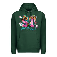 Sports Green speech therapist Premium Hoodie - AdoDesignShop