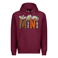 Burgundy western daisies mini Premium Hoodie - HRA Design Shop