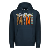 Navy western daisies mini Premium Hoodie - HRA Design Shop