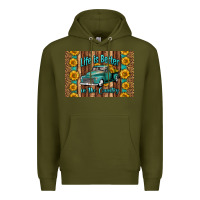 Army Green life is better in the country skinny metal can holder Premium Hoodie - HRA Design Shop
