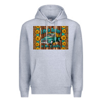 Heather Grey life is better in the country skinny metal can holder Premium Hoodie - HRA Design Shop
