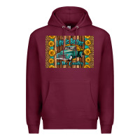 Burgundy life is better in the country skinny metal can holder Premium Hoodie - HRA Design Shop