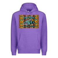 Purple life is better in the country skinny metal can holder Premium Hoodie - HRA Design Shop