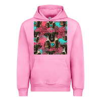 Fuchsia Pink black sheep seamless pattern Urban Hoodie - HRA Design Shop