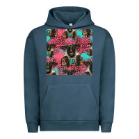 Pigment Midnight Navy black sheep seamless pattern Urban Hoodie - HRA Design Shop