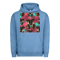 Pigment Pebble Blue black sheep seamless pattern Urban Hoodie - HRA Design Shop