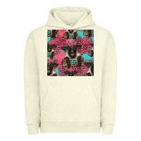Pigment Pistachio black sheep seamless pattern Urban Hoodie - HRA Design Shop