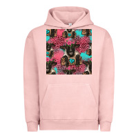 Pigment Salmon black sheep seamless pattern Urban Hoodie - HRA Design Shop