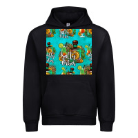 Black salty vibes seamless pattern Urban Hoodie - HRA Design Shop