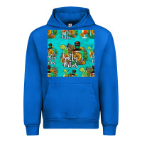 Cobalt salty vibes seamless pattern Urban Hoodie - HRA Design Shop