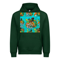 Forest Green salty vibes seamless pattern Urban Hoodie - HRA Design Shop