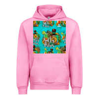 Fuchsia Pink salty vibes seamless pattern Urban Hoodie - HRA Design Shop
