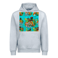 Heather Grey salty vibes seamless pattern Urban Hoodie - HRA Design Shop