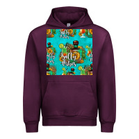 Mauve Wine salty vibes seamless pattern Urban Hoodie - HRA Design Shop