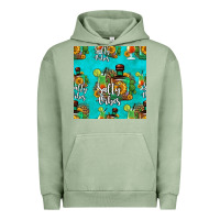 Pigment Oil Green salty vibes seamless pattern Urban Hoodie - HRA Design Shop