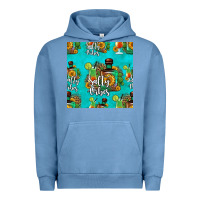 Pigment Pebble Blue salty vibes seamless pattern Urban Hoodie - HRA Design Shop