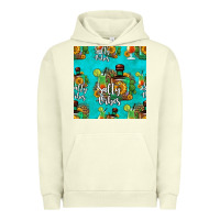 Pigment Pistachio salty vibes seamless pattern Urban Hoodie - HRA Design Shop