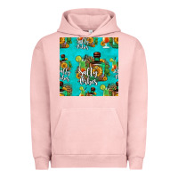 Pigment Salmon salty vibes seamless pattern Urban Hoodie - HRA Design Shop