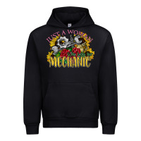 Black just a woman who loves her mechanic Urban Hoodie - SublimationCraftShop