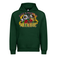 Forest Green just a woman who loves her mechanic Urban Hoodie - SublimationCraftShop