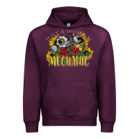 Mauve Wine just a woman who loves her mechanic Urban Hoodie - SublimationCraftShop