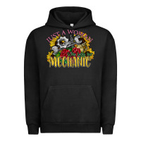 Pigment Black just a woman who loves her mechanic Urban Hoodie - SublimationCraftShop