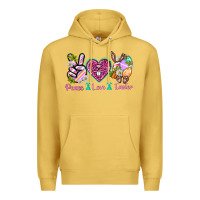 Antique Gold Peace Love Easter Premium Hoodie - Neo Western