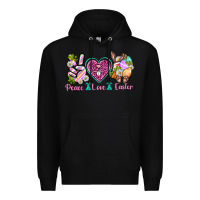 Black Peace Love Easter Premium Hoodie - Neo Western