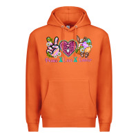 Carrot Peace Love Easter Premium Hoodie - Neo Western