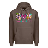 Coffee Peace Love Easter Premium Hoodie - Neo Western