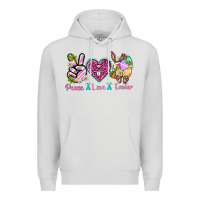 Dove Grey Peace Love Easter Premium Hoodie - Neo Western