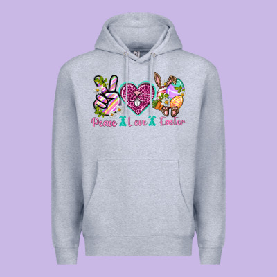 Peace Love Easter Premium Hoodie Designed By Neo Western